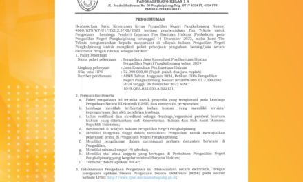 Pengadaan Jasa Pos Bantuan Hukum Pada Pengadilan Negeri Pangkalpinang Tahun Anggaran 2024